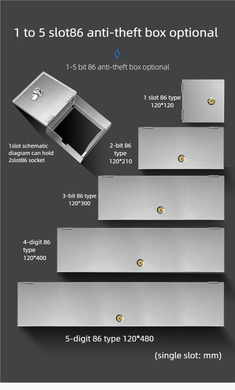 86 Switch Distribution Box-Battery Car Charging Socket