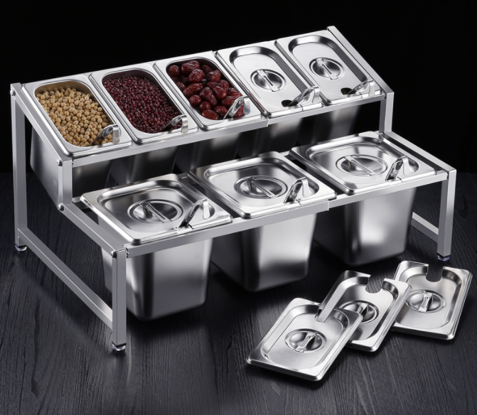 Stainless Steel Seasoning Box For Kitchen