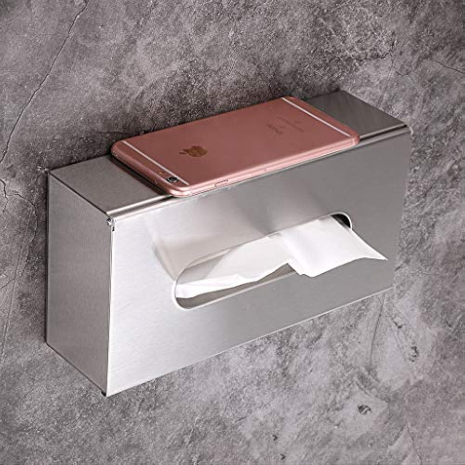 Luxury Metal 304 Stainless Steel Tissue Box for Living Room
