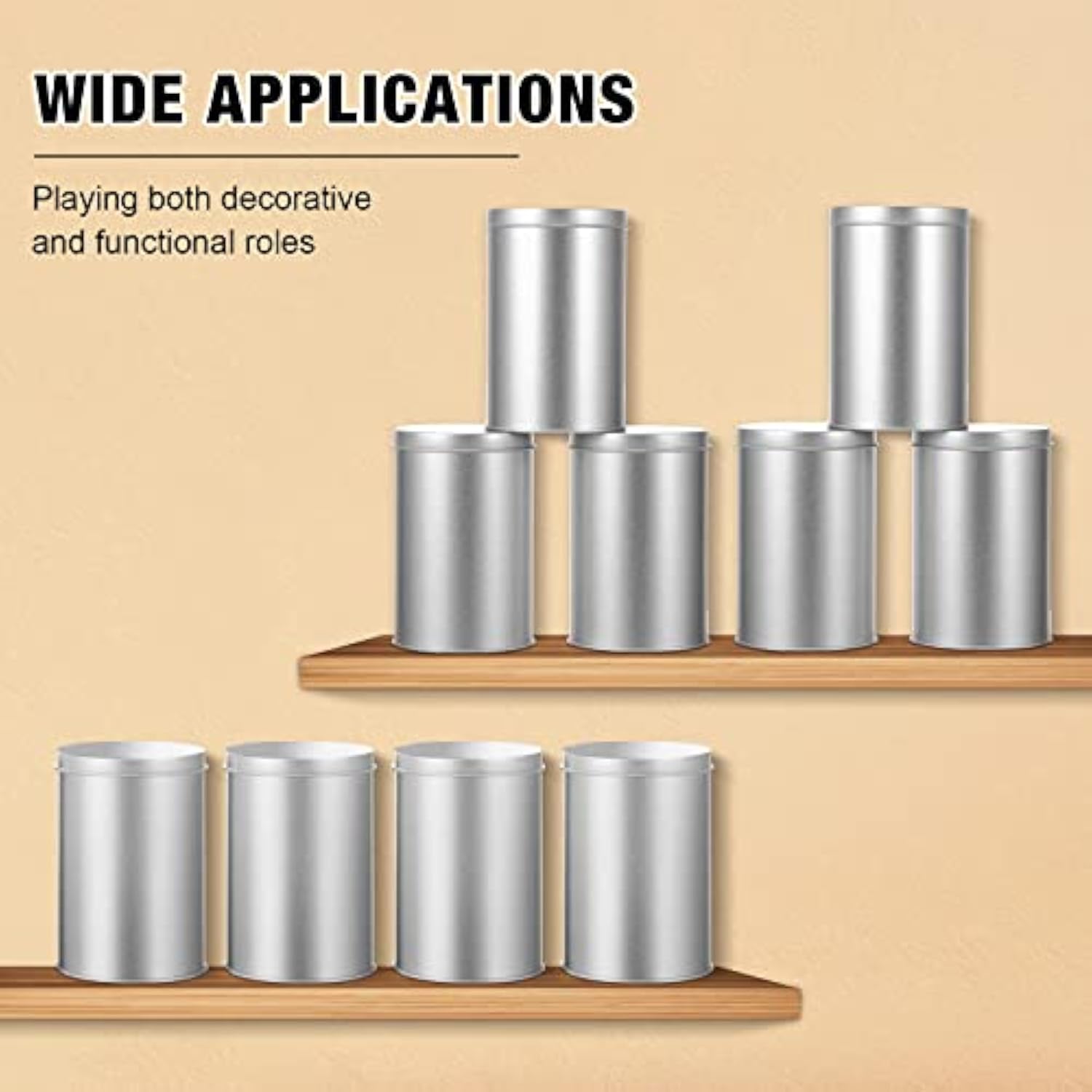 Empty Small Round Metal Coffee Cans for Loose Tea