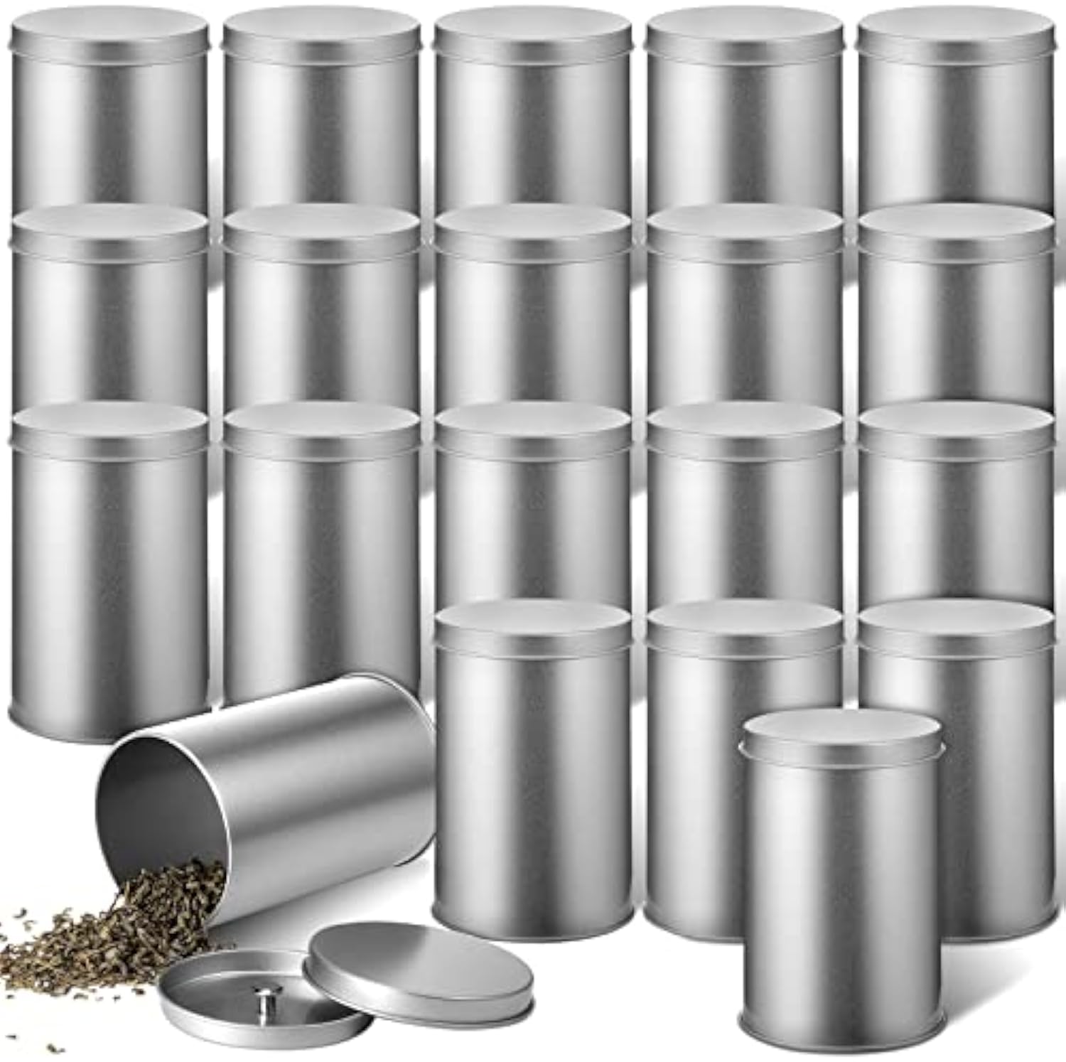 Empty Small Round Metal Coffee Cans for Loose Tea