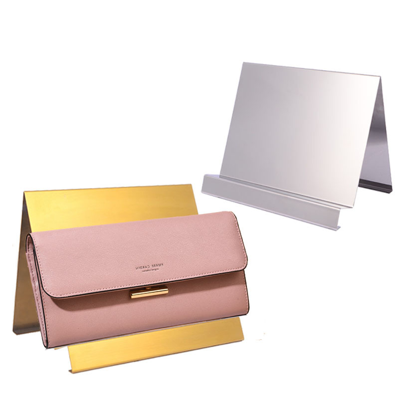 Stainless Steel Wallet Handbag Display for Clothing Store