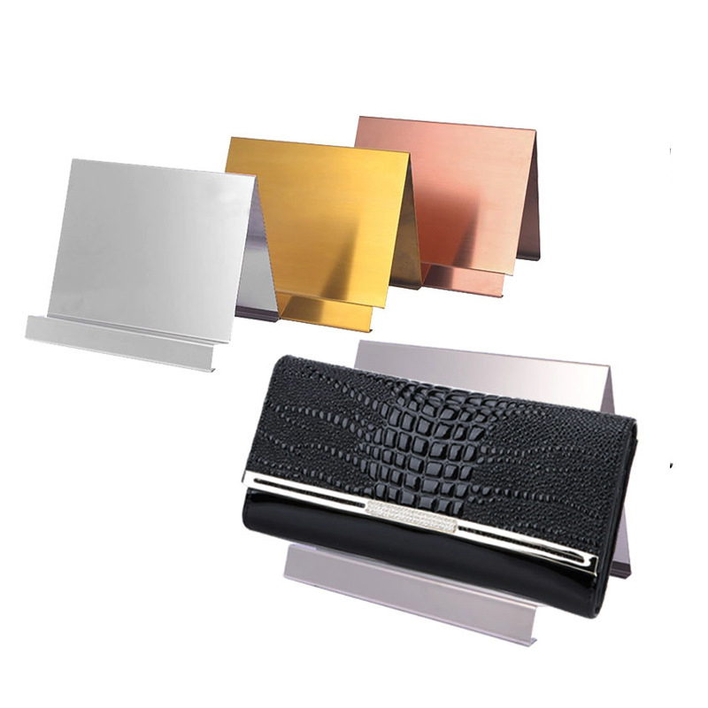 Stainless Steel Wallet Handbag Display for Clothing Store