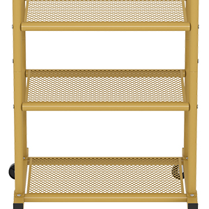 Gold Metal Multi-layer Storage Shelf | Clothes Rack